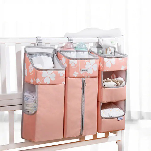 Organisateur de rangement suspendu pour berceau de bébé