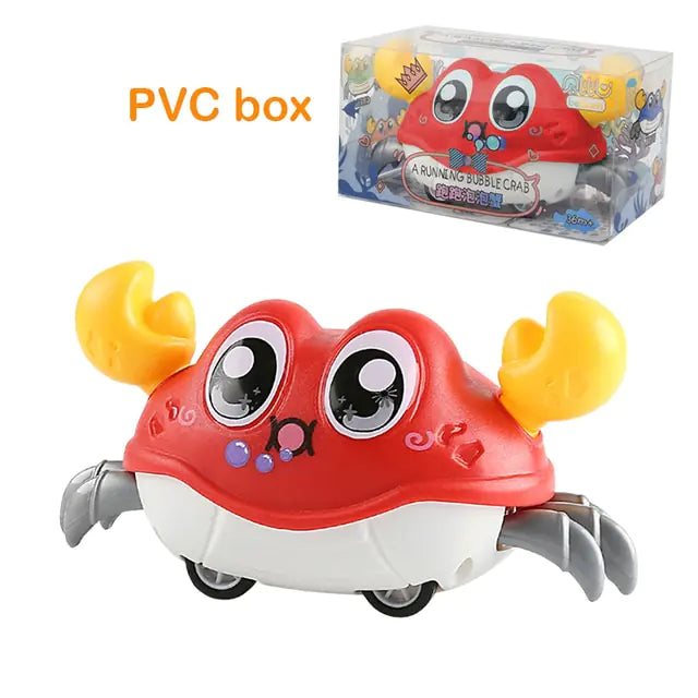 Jouets mignons de bébé de crabe rampant de détection interactifs