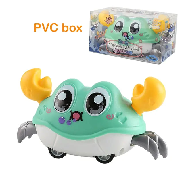 Jouets mignons de bébé de crabe rampant de détection interactifs