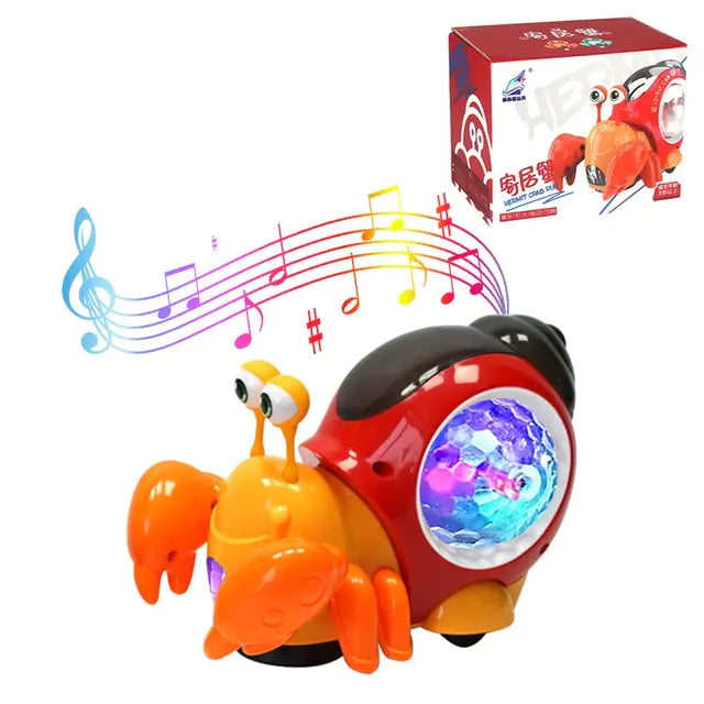 Jouets mignons de bébé de crabe rampant de détection interactifs