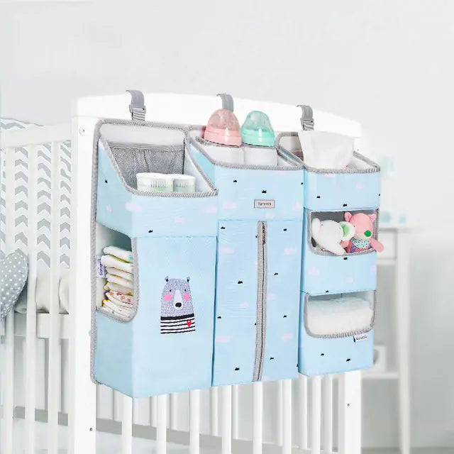 Organisateur de rangement suspendu pour berceau de bébé