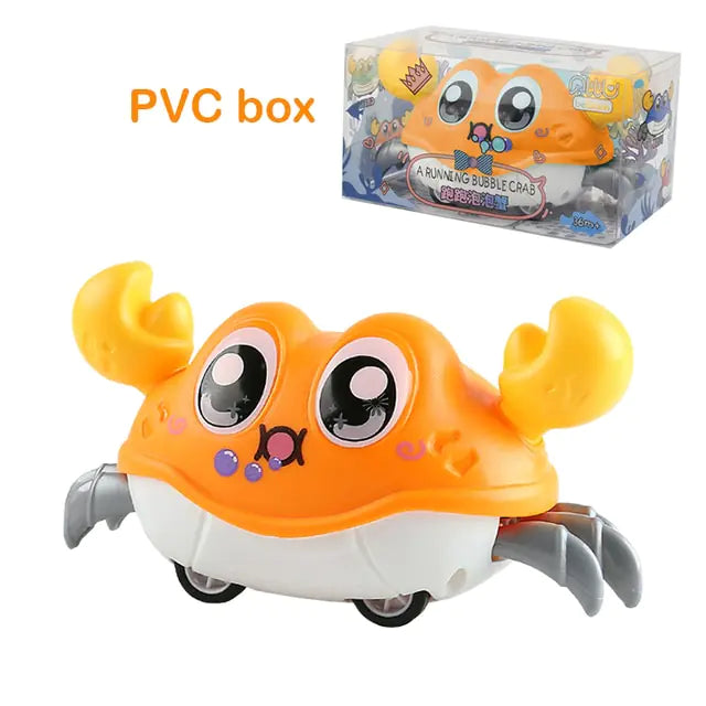 Jouets mignons de bébé de crabe rampant de détection interactifs