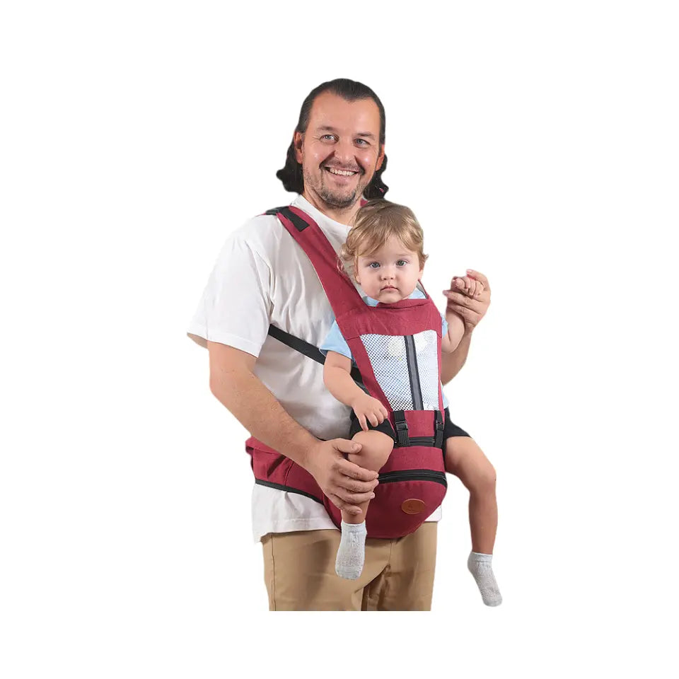 Siège de hanche et écharpe pour bébé avec rangement