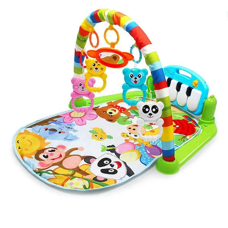 Tapis de jeu Puzzle musical pour bébé: tapis de clavier éducatif avec support, jouets pour le fitness et l'éveil des nourrissons