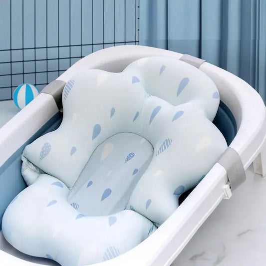 Coussin de baignoire portable pour bébé, dessin animé